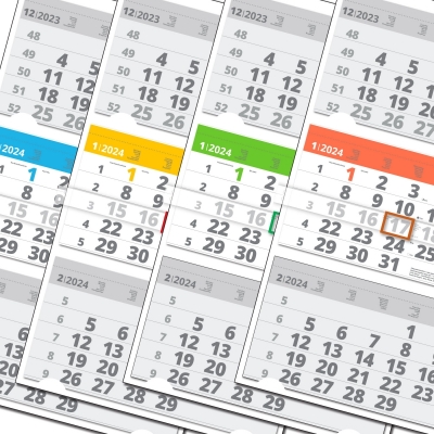 3 month calendar Universal Color