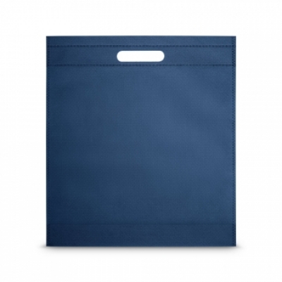 Non-woven bag with die-cut handles, Dark Blue