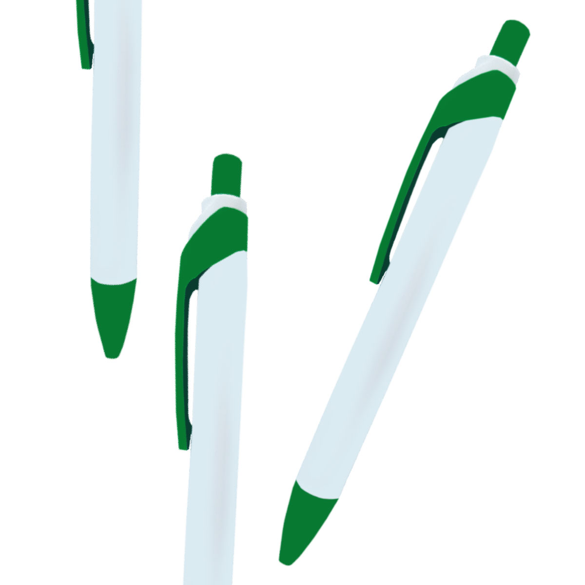 Antibacterial Pen White/Green| Antibakterieller Stift Weiss/Grun
