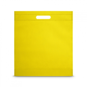non-woven bag with die-cut handles, Yellow