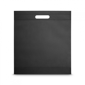 non-woven bag with die-cut handles, Black