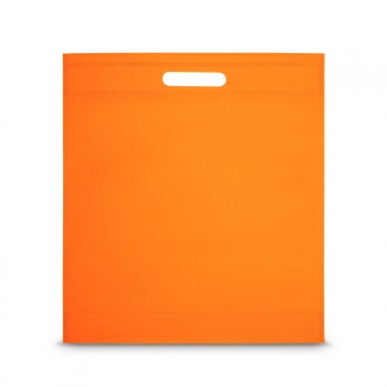 non-woven bag with die-cut handles, Orange