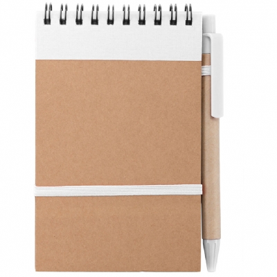 Eco notebook B7 with pen White