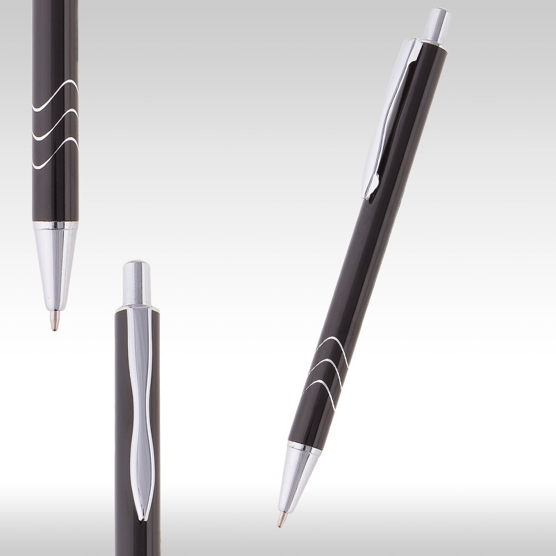 wave metal pen black