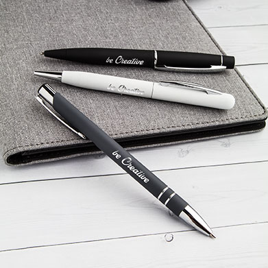 Gemengd favoriete Beoefend Custom imprinted metal pens, aluminium pens, customized pens